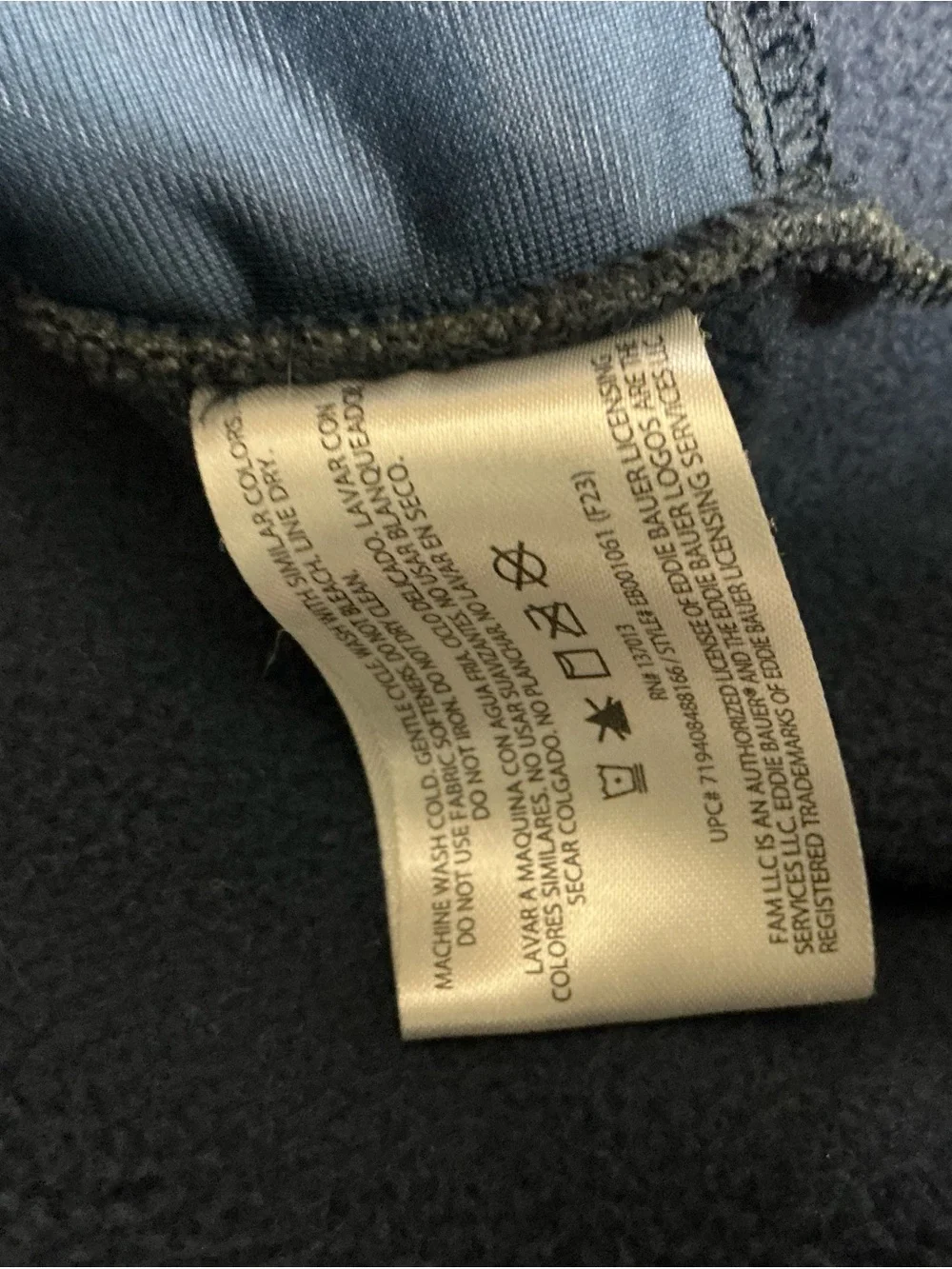 Eddie Bauer Men's Classic Fit Sweater Fleece 1/4 Snap Pullover Size Large
